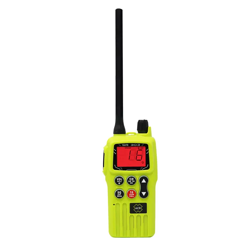 Acr Sr303 Survival Vhf Radio Kit – Gmdss/Fcc/Med Certified With Replaceable Li-Ion Battery 1