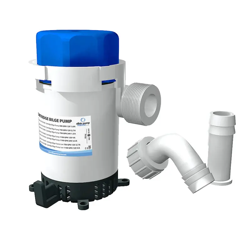 Albin Group 750 Gph Cartridge Bilge Pump – 12V Dc High-Flow Design [01-02-003] 1