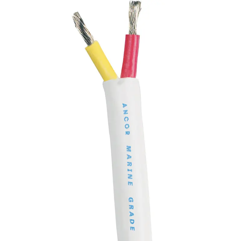 Ancor 12/2 Awg Round Duplex Cable – Red/Yellow Safety Wiring, 250-Foot Roll [126325] 1