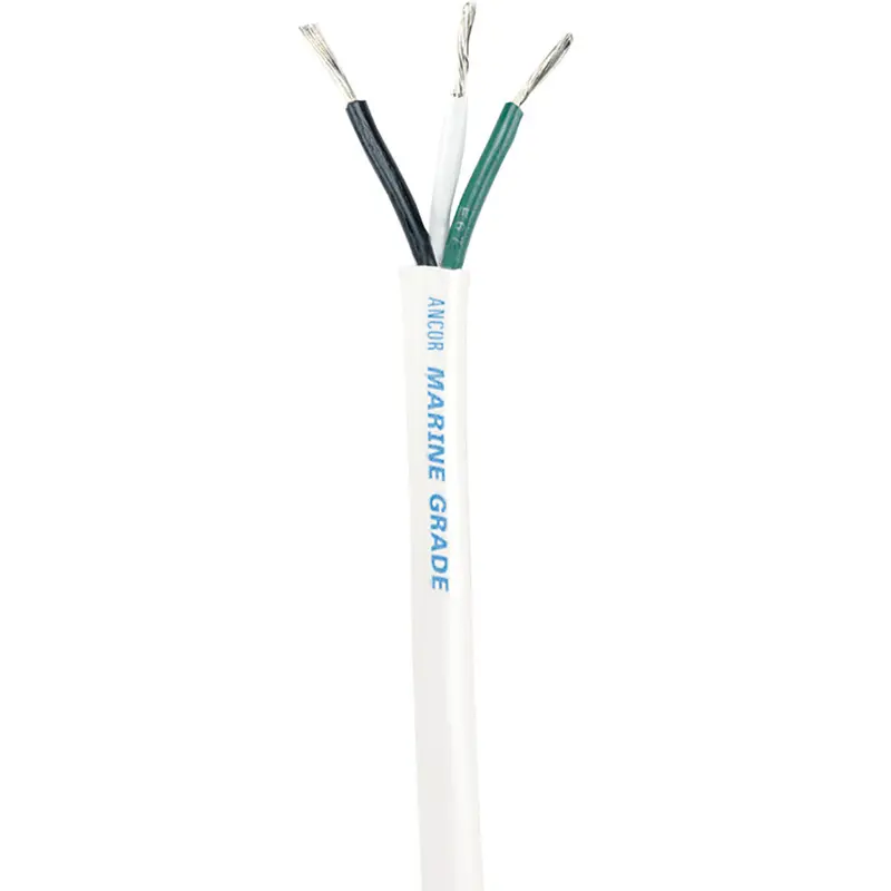 Ancor 12/3 Awg White Triplex Marine Cable – Round, 250-Foot Spool [133325] 1