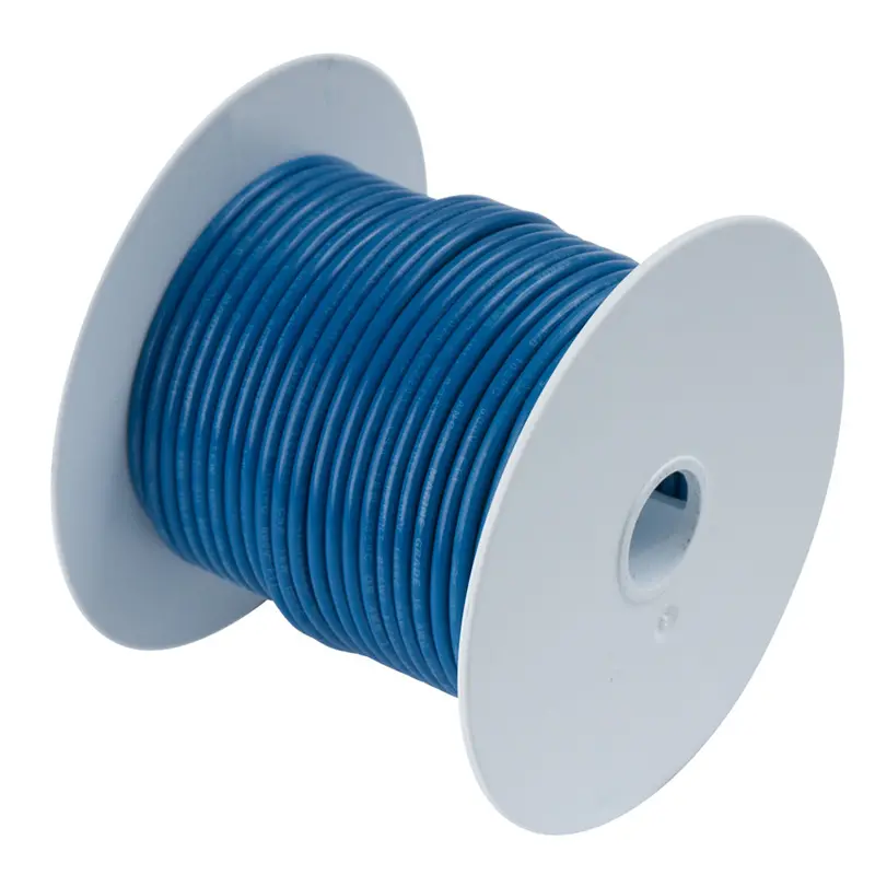 Ancor 14 Awg Tinned Copper Wire – Dark Blue, 100 Ft Spool (104110) 1