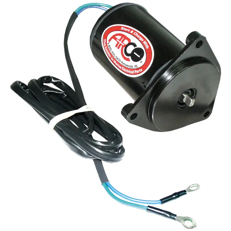 Arco Marine Yamaha Replacement Tilt/Trim Motor – 2-Wire, 3-Bolt, Flat-Blade Shaft – Model 6260 1