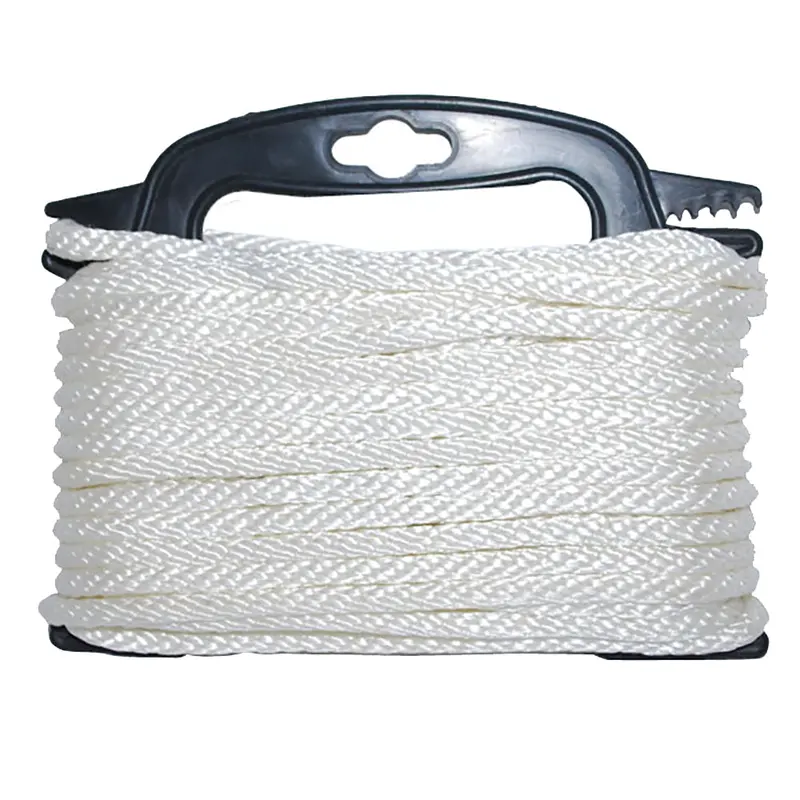 Attwood 100-Foot White Braided Nylon Rope – 3/16-Inch Diameter 1