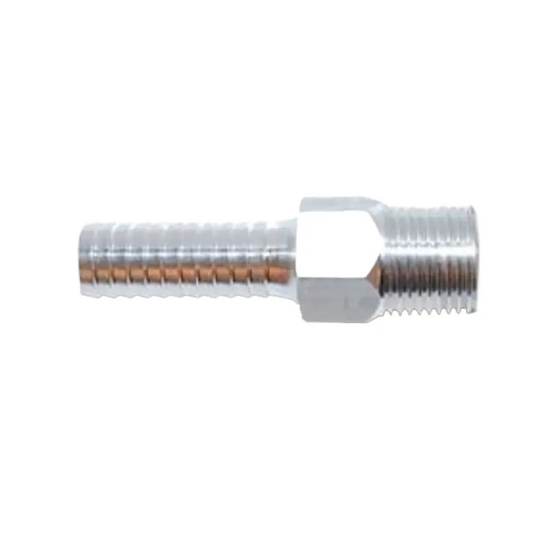 Attwood 3/8" Npt To 3/8" Barb Aluminum Fuel Hose Fitting 1