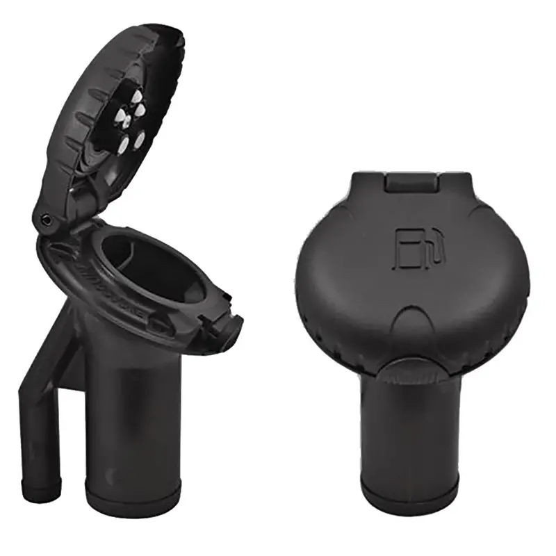 Attwood Angled Deck Fill With Pressure Relief And Scalloped Black Plastic Cap [99Dfpvab1S] 1
