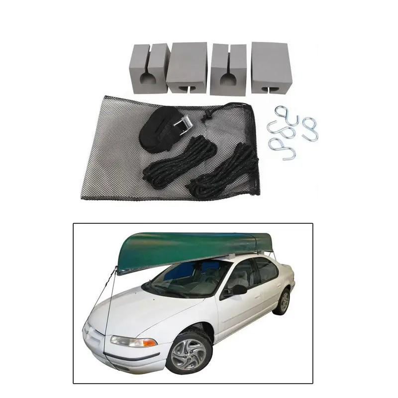 Attwood Canoe Car-Top Carrier Kit With Padded Straps And Foam Blocks (11437-7) 1