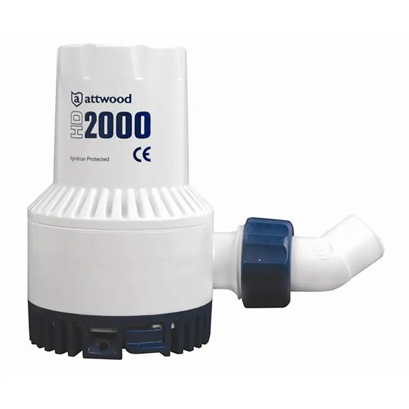 Attwood Hd2000 Heavy-Duty Electric Bilge Pump – 2000 Gph, 24V Dc 1