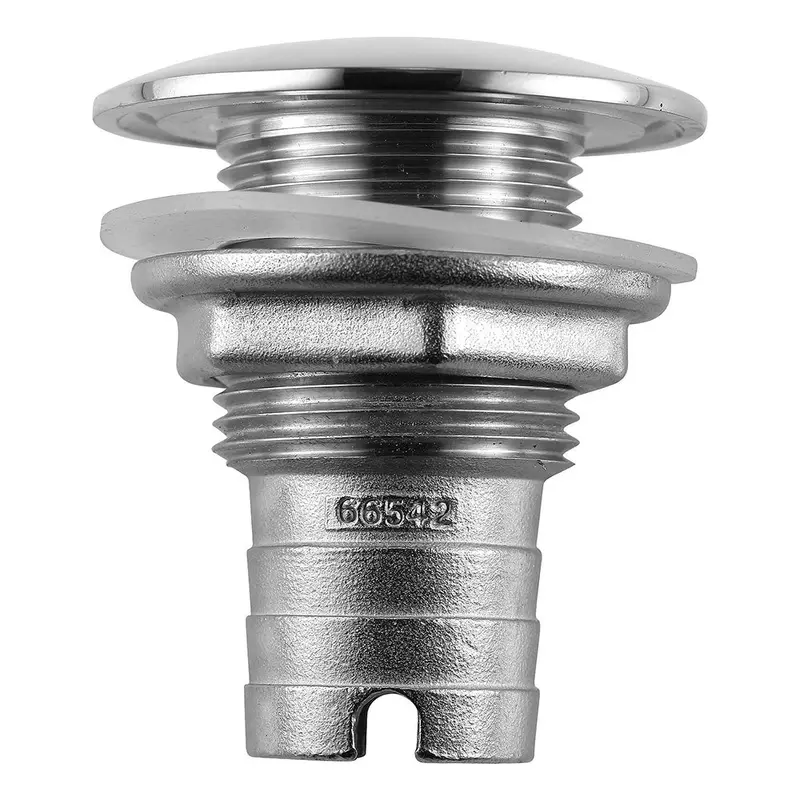 Attwood Stainless Steel Short Straight Thru-Hull Fitting – 1-Inch Inner Diameter 1