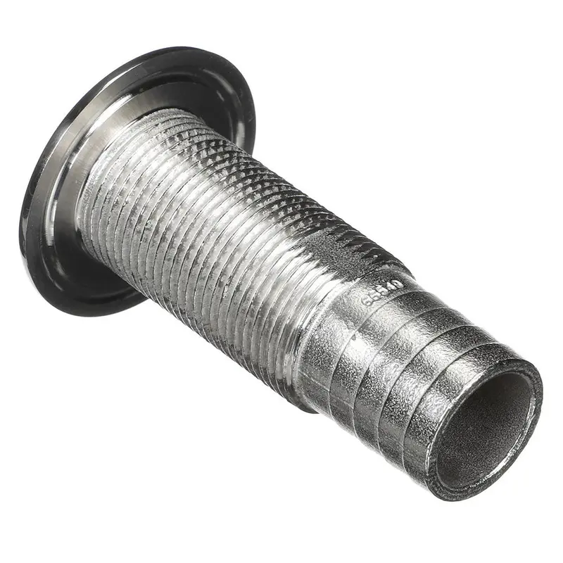 Attwood Stainless Steel Straight Thru-Hull Fitting – Barbed, 1-1/8-Inch Id – 66549-3 1