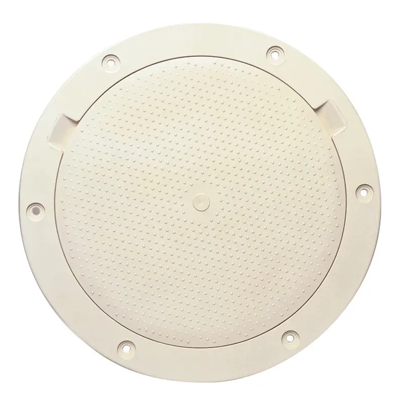 Beckson 8-Inch Non-Slip Pry-Out Deck Plate In Beige (Model Dp83-N) 1