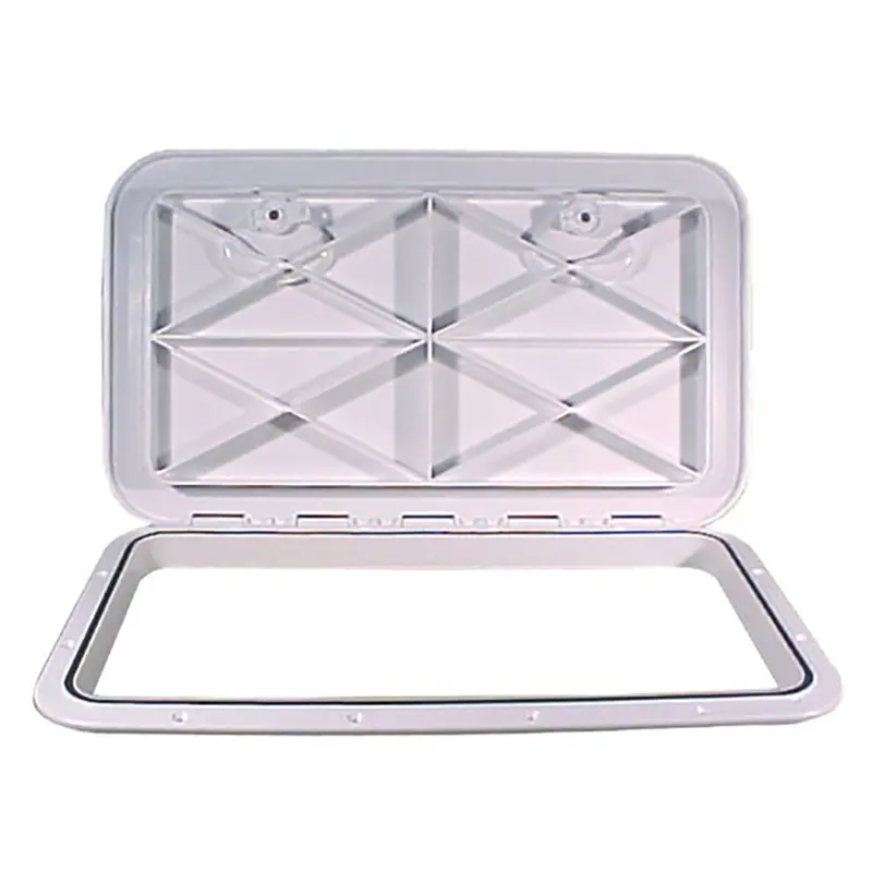 Beckson Asa Flush Hatch – 14" X 24", White, Acrylonitrile Styrene Acrylate Material [Ht1424Aw] 1