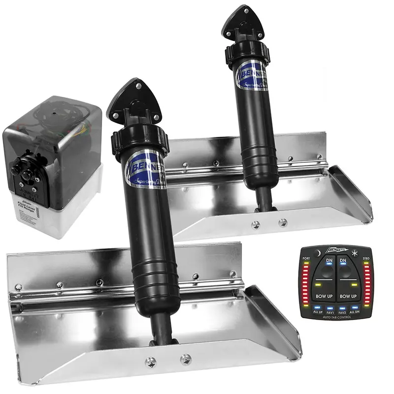 Bennett 12×9 Performance Sport Trim Tab System – Aluminum, Dual-Tab Design [St9Atp] 1