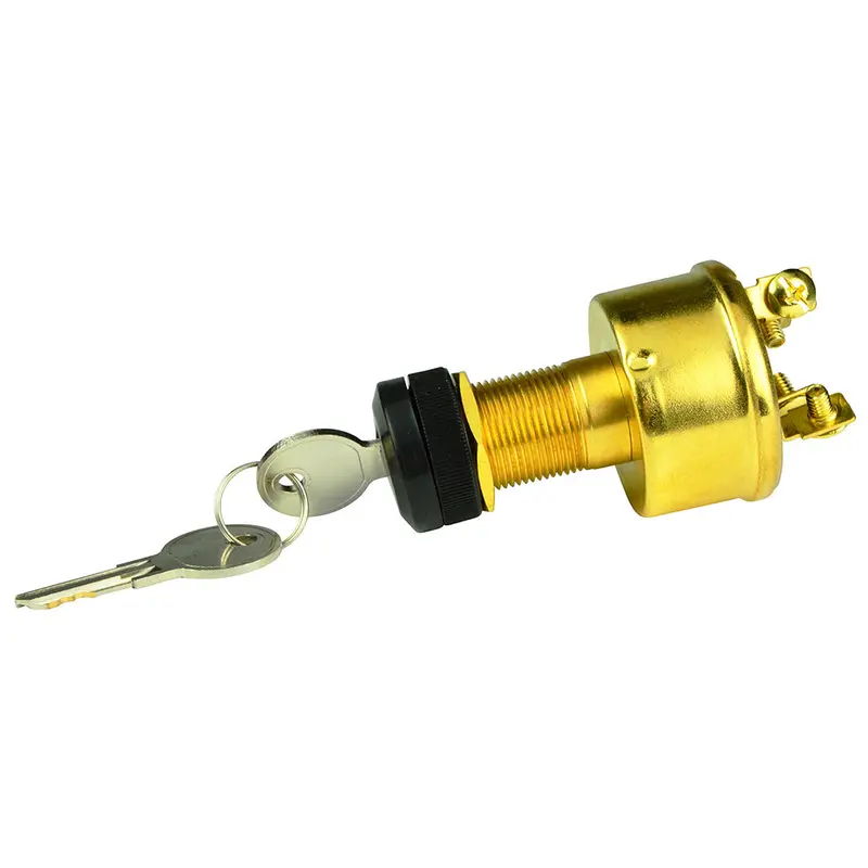 Bep Brass 4-Position Ignition Switch: Accessory / Off / Ignition-Accessory / Start (Model 1001609) 1