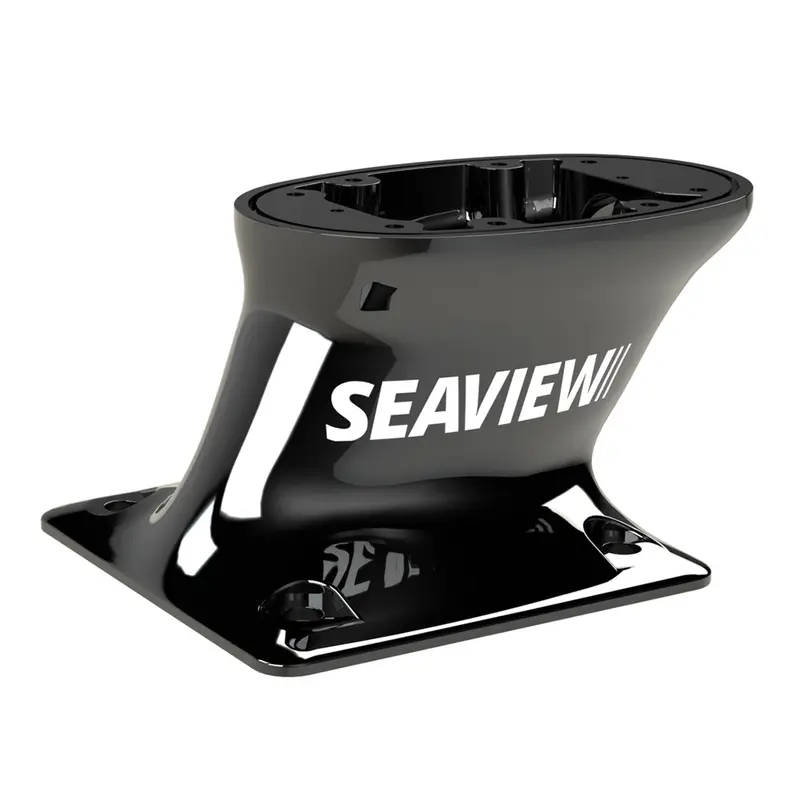 Black 5-Inch Aft-Raked Seaview Modular Mount With 7X7 Base — Top Plate Required [Pma57M1Blk] 1