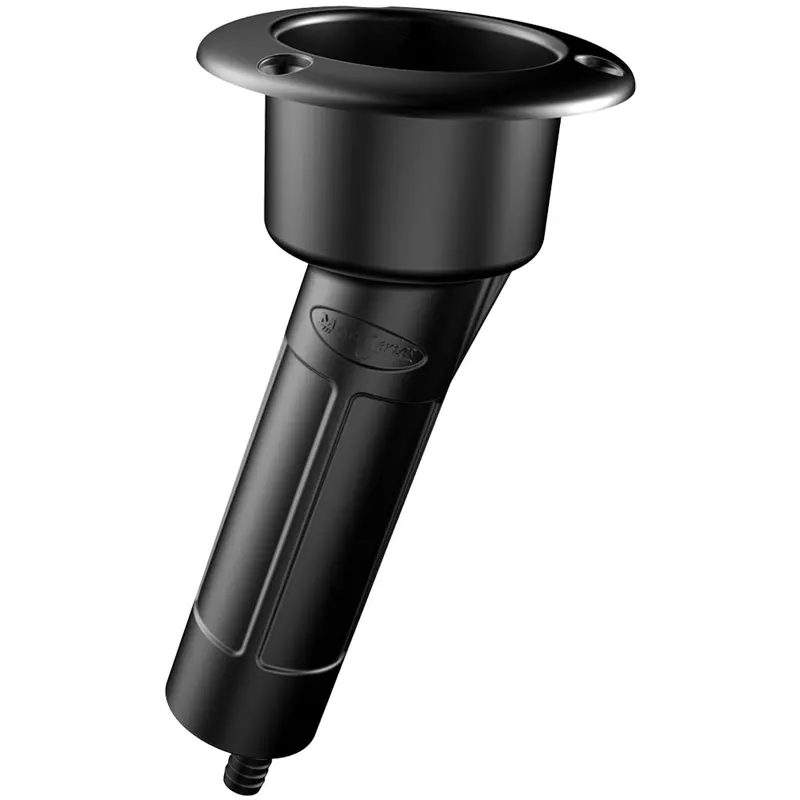 Black Plastic Round Cup Holder With Drain And 15 Rods – Mate Series [P1015Db] 1