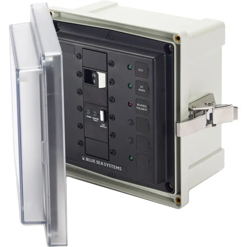 Blue Sea 3119 Sms Surface-Mount Ac/Dc Panel Enclosure – 120/240V, 50A Elci Main 1