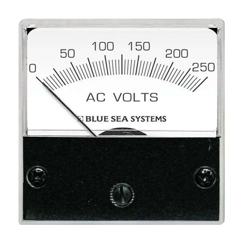 Blue Sea 8245 Ac Analog Micro Voltmeter – 2" Face, 0–250V Ac, Marine-Grade Accuracy 1