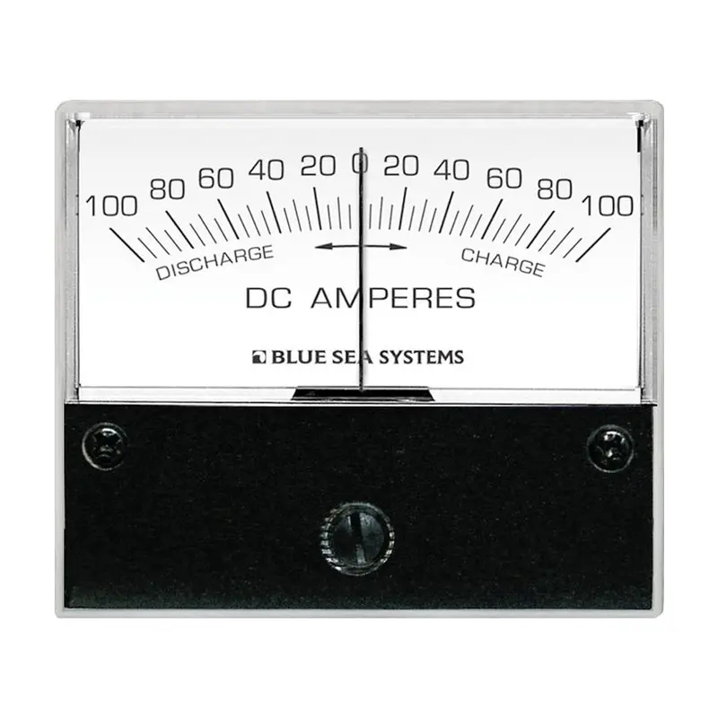 Blue Sea 8253 Dc Zero-Center Analog Ammeter – 2-3/4" Face, ±100A Range, Center-Scale Design 1