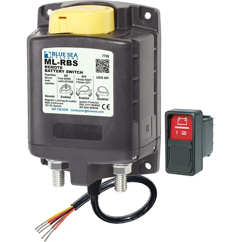 Blue Sea Ml-Series 12V Dc Remote Battery Switch With Manual Operation – Model 7700 1