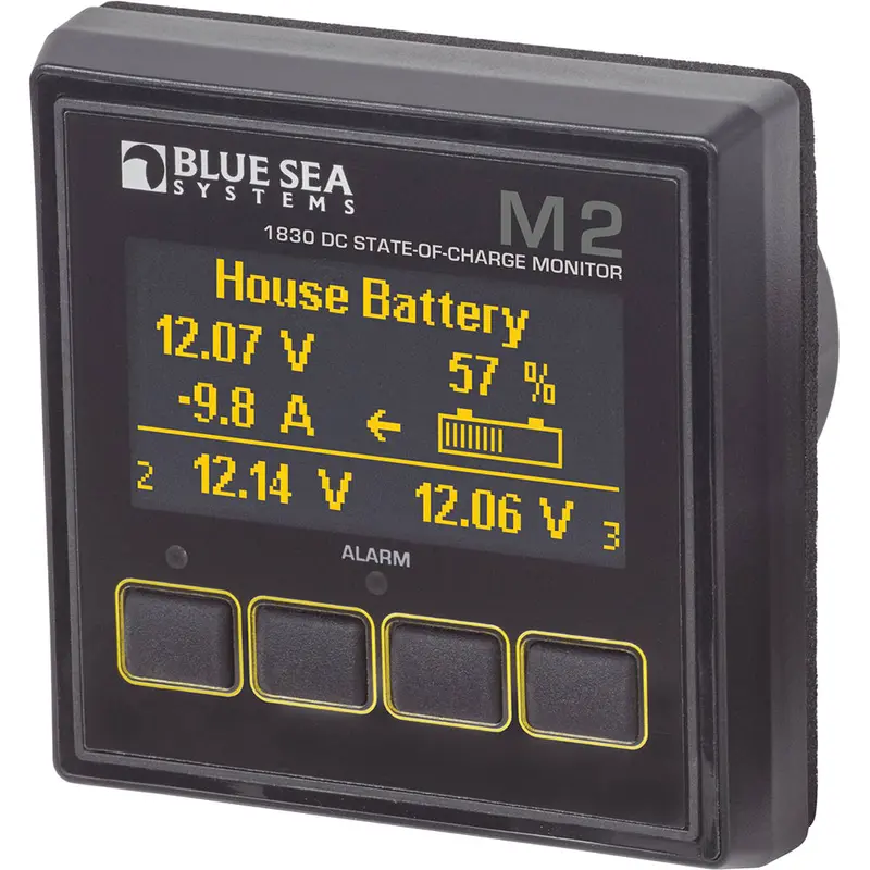 Blue Sea Systems 1830 M2 State-Of-Charge (Soc) Monitor For 12V/24V Dc Battery Banks 1