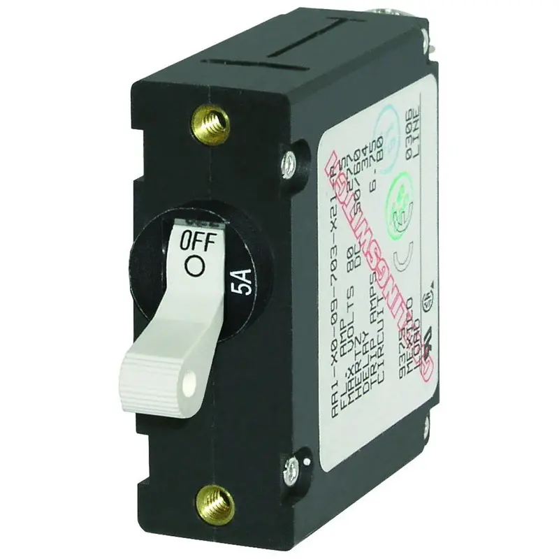 Blue Sea Systems 7202 5A Ac/Dc Magnetic Circuit Breaker – Single-Pole World Rated 1
