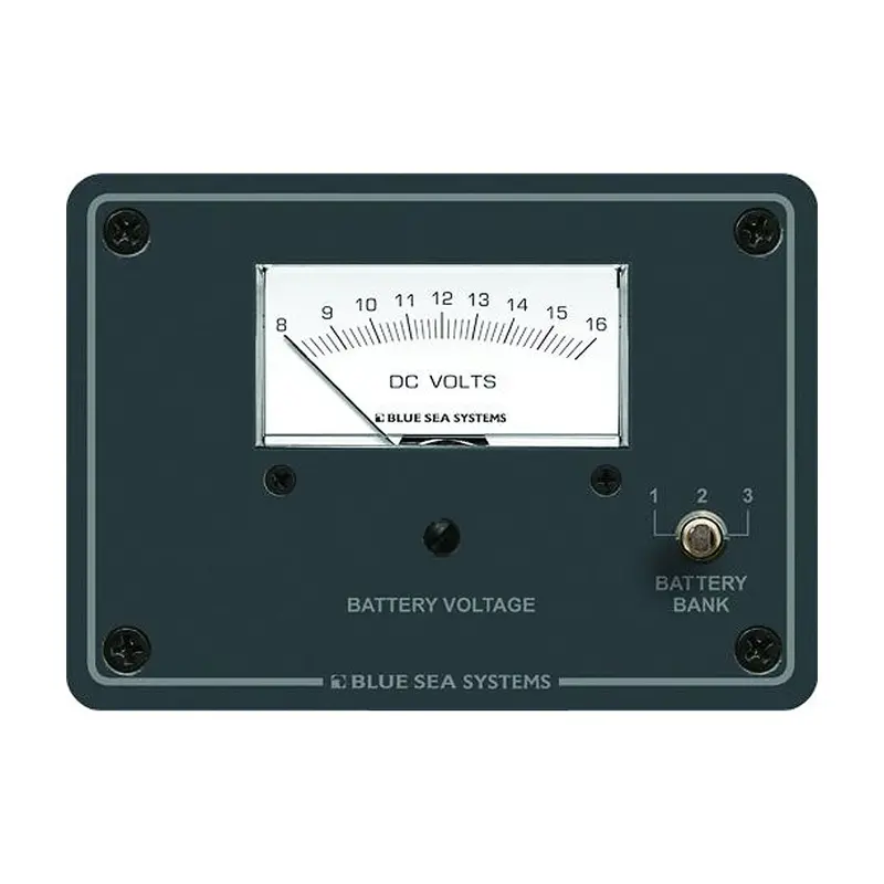 Blue Sea Systems Analog Dc Voltmeter With Mounting Panel (Model 8015) 1