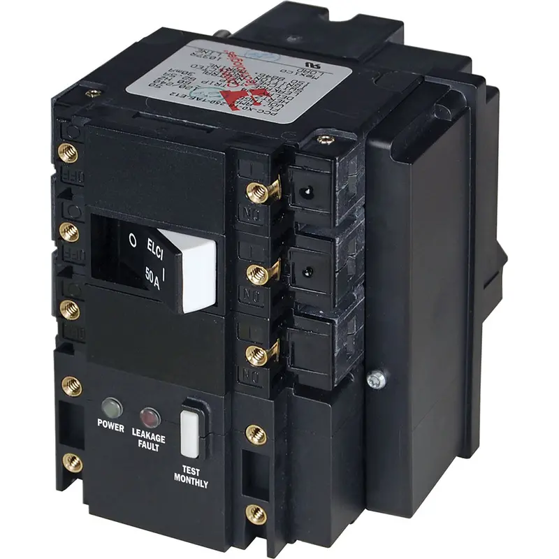 Blue Sea Systems C-Series Elci Ac Main Breaker – 120/240V, 50A (Model 3104) 1
