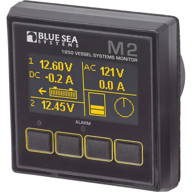 Blue Sea Systems M2 Vessel Monitoring System – Real-Time Power & Battery Analytics (Model 1850) 1