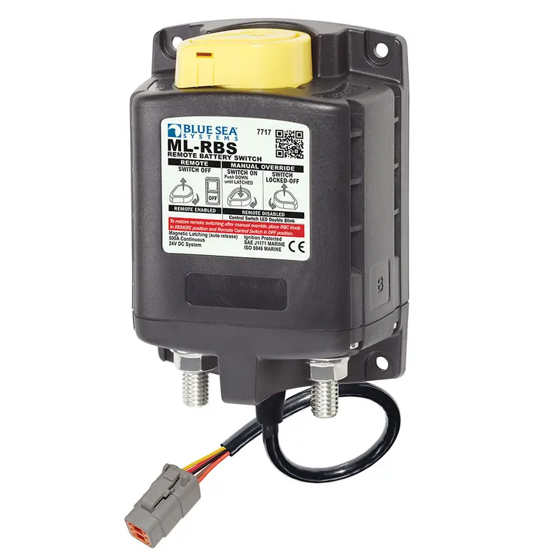 Blue Sea Systems Ml-Rbs Remote Battery Switch – 24V, Deutsch Connector, Auto-Release 1