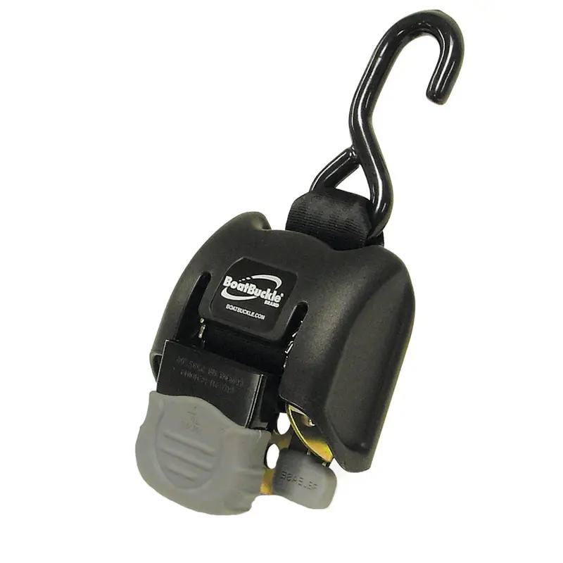 Boatbuckle G2 Retractable Transom Tie-Down Kit – 2-Inch To 43-Inch Adjustable, Dual Anchor Pair [F08893] 1