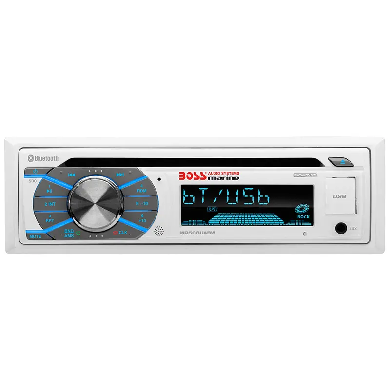 Boss Audio Mr508Uabw Marine Stereo System – Am/Fm Radio, Cd Player, Bluetooth, And Usb Connectivity 1