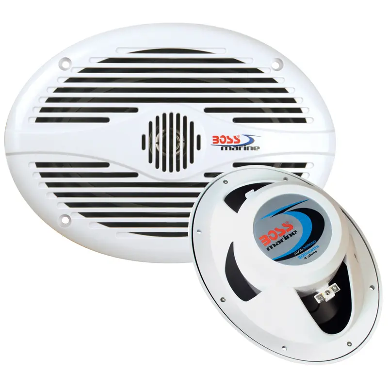 Boss Audio Mr690 6" X 9" Oval Marine Speakers – White, 350W Peak Power 1