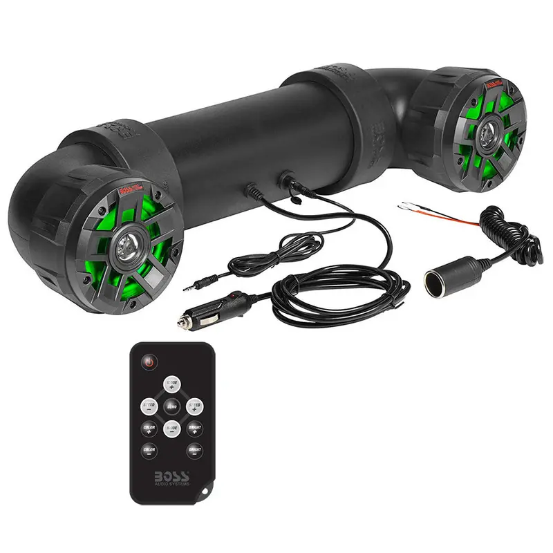 Boss Audio Utv4Brgb All-Terrain Amplified Sound System With 4-Inch Marine Speakers And 1-Inch Black Tweeters 1