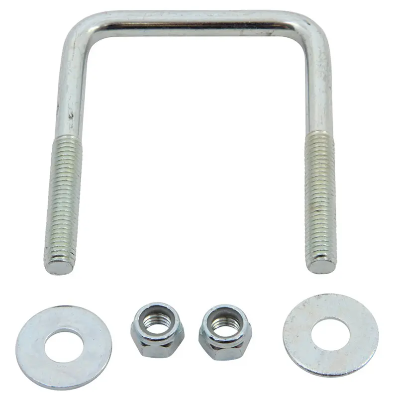 C.E. Smith Zinc-Plated Square U-Bolt – 7/16"-14 X 3-1/8" X 4", Includes Washers & Nuts [15253A] 1