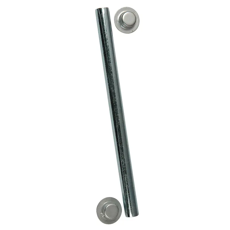C.E. Smith Zinc Roller Shaft: 1/2" × 6-1/4" With End Caps [10701A] 1