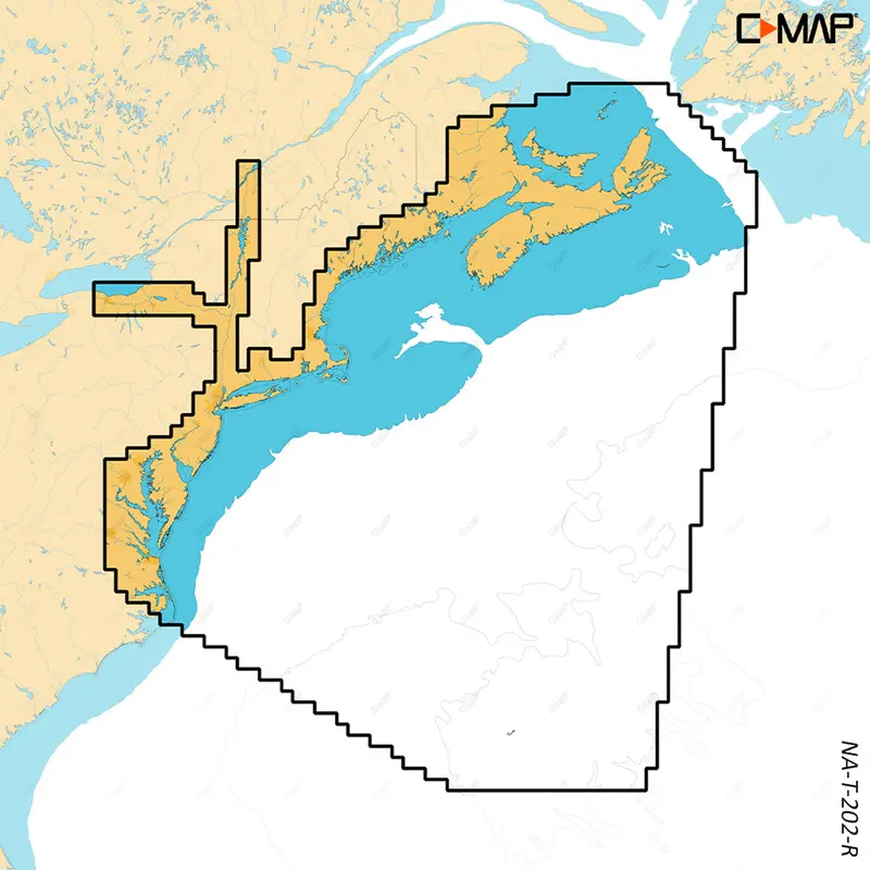 C-Map Reveal X Nautical Chart – Nova Scotia To Chesapeake Bay [M-Na-T-202-R-Ms] 1