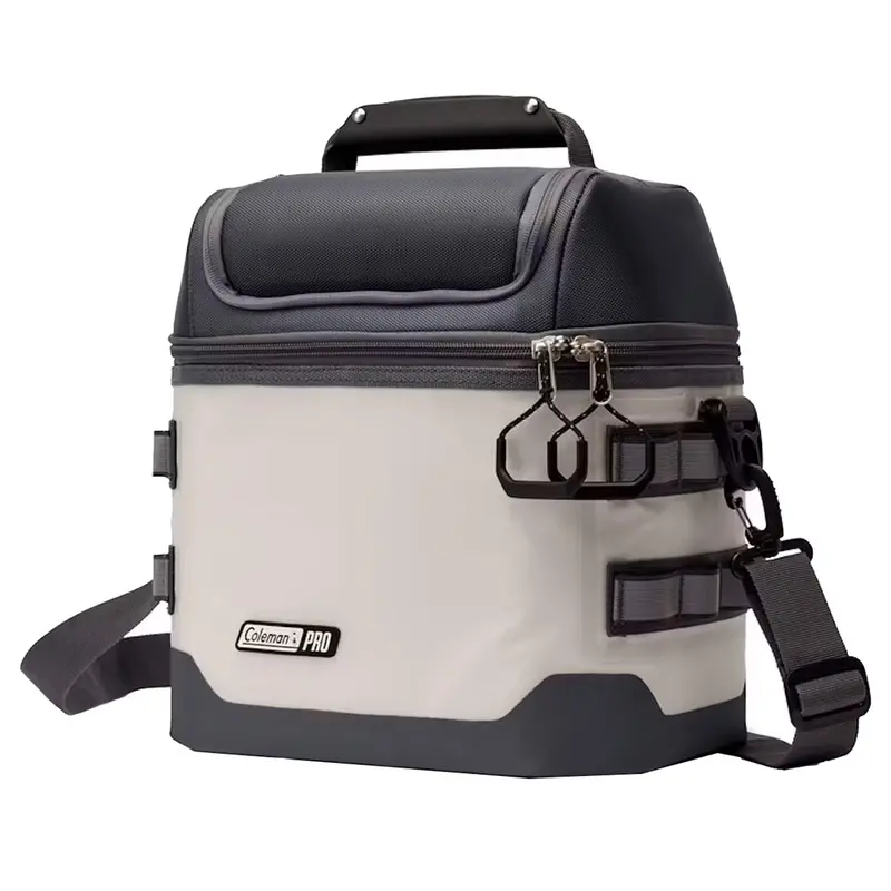 Coleman Prosoft 16-Can Insulated Soft-Sided Cooler In Mushroom Gray 1