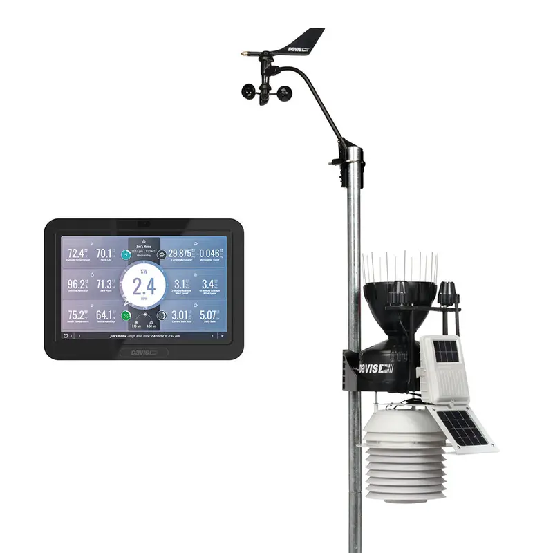 Davis 6263 Vantage Pro2 Wireless Weather Station – Fan-Aspirated Shield, Uv & Solar Sensors, Weatherlink Console 1