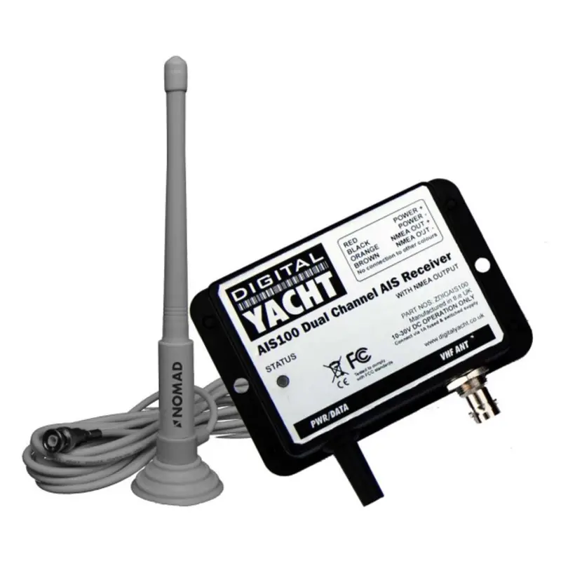 Digital Yacht Ais100 Usb Ais Receiver With Qmax Portable Antenna – Compact Marine Gps Tracking Device 1