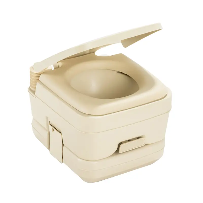 Dometic 964 Portable Toilet – 2.5-Gallon Capacity, Parchment Finish With Mounting Hardware 1