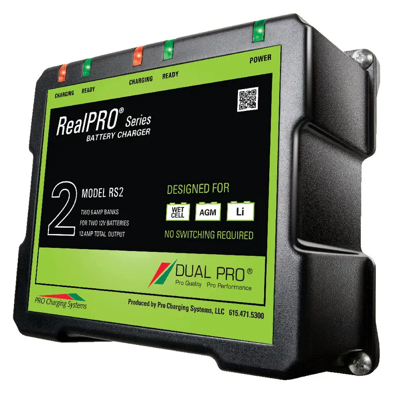 Dual Pro Realpro Series 12A Dual-Bank Marine Battery Charger – 12V/24V [Rs2] 1
