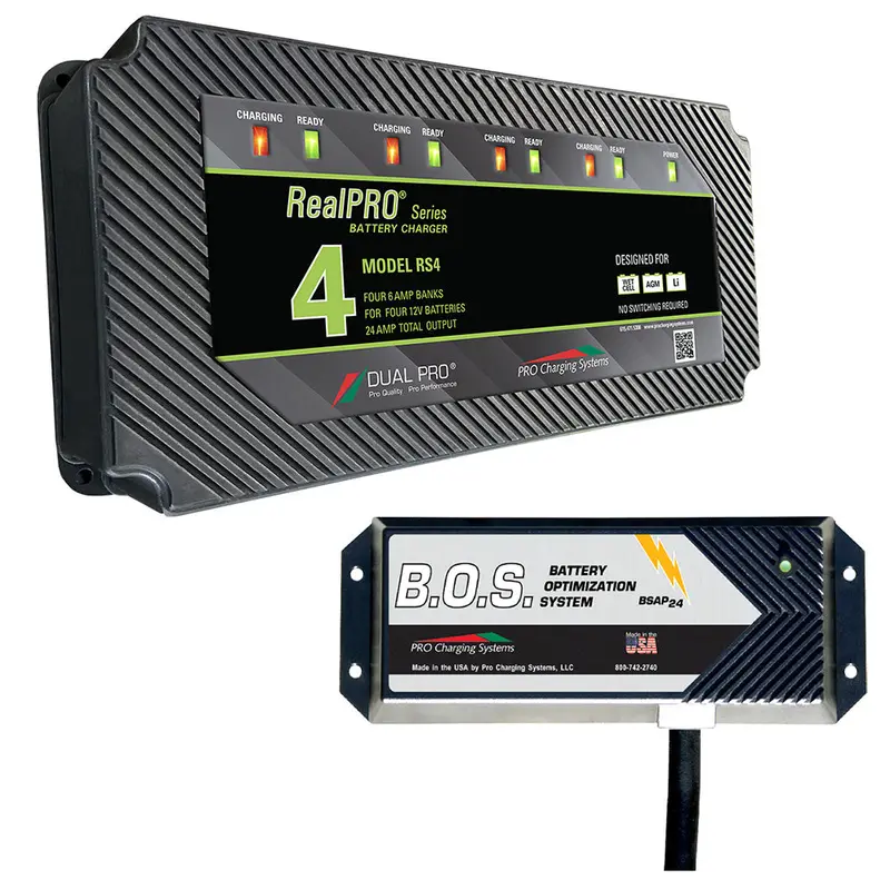 Dual Pro Rs4 Manual 4-Bank 12V Marine Battery Charger With Dual-Bank Boost-On-Start 1