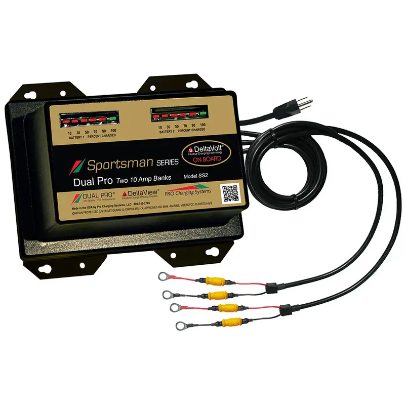 Dual Pro Sportsman Series 20A Dual-Bank Marine Battery Charger – 12V/24V [Ss2] 1
