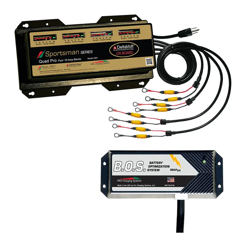 Dual Pro Ss4 Manual 4-Bank 12V Marine Battery Charger With Triple-Bank Boost-On-Start 1