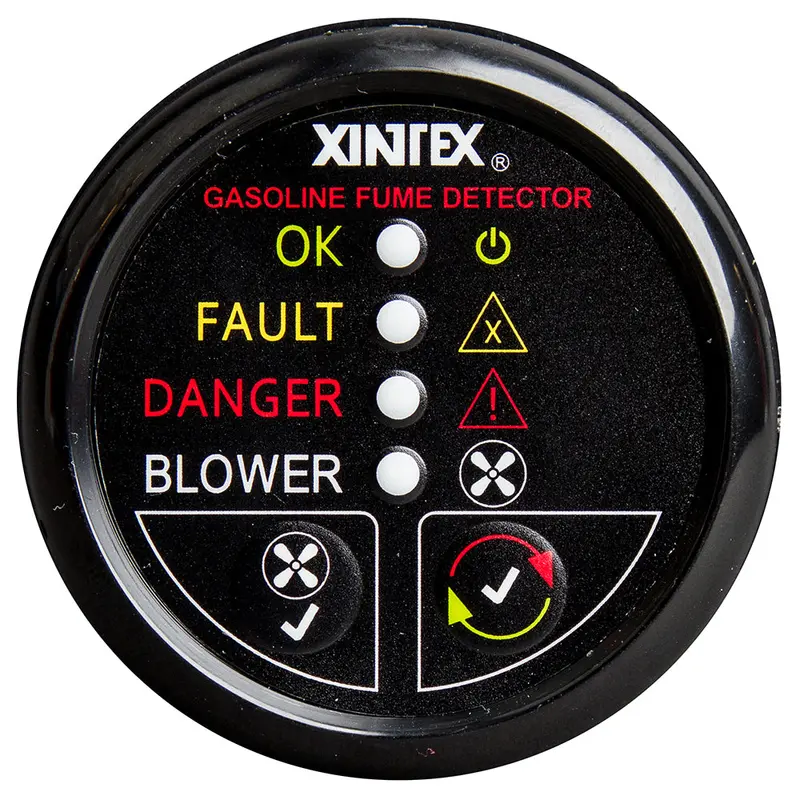 Fireboy-Xintex Gasoline Fume Detector With Blower Control – Black Bezel, 12V [G-1Bb-R] 1