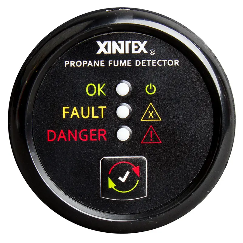 Fireboy-Xintex Propane Fume Detector – Plastic Sensor, No Solenoid, Black Bezel [P-1B-R] 1