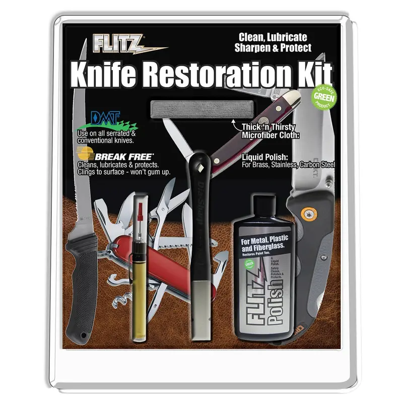 Flitz Knife Restoration Kit – Complete Sharpening And Polishing Set – For Blades And Tools 1