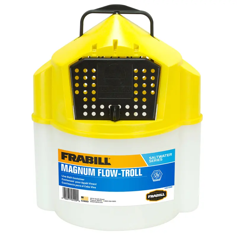 Frabill 10-Quart Magnum Flow Troll Shrimp Bucket (Model 451205) 1