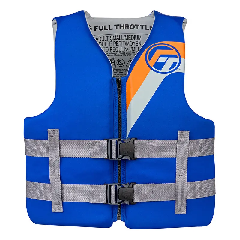 Full Throttle Adult Rapid-Dry Life Vest – Blue, Large/Extra-Large Size 1