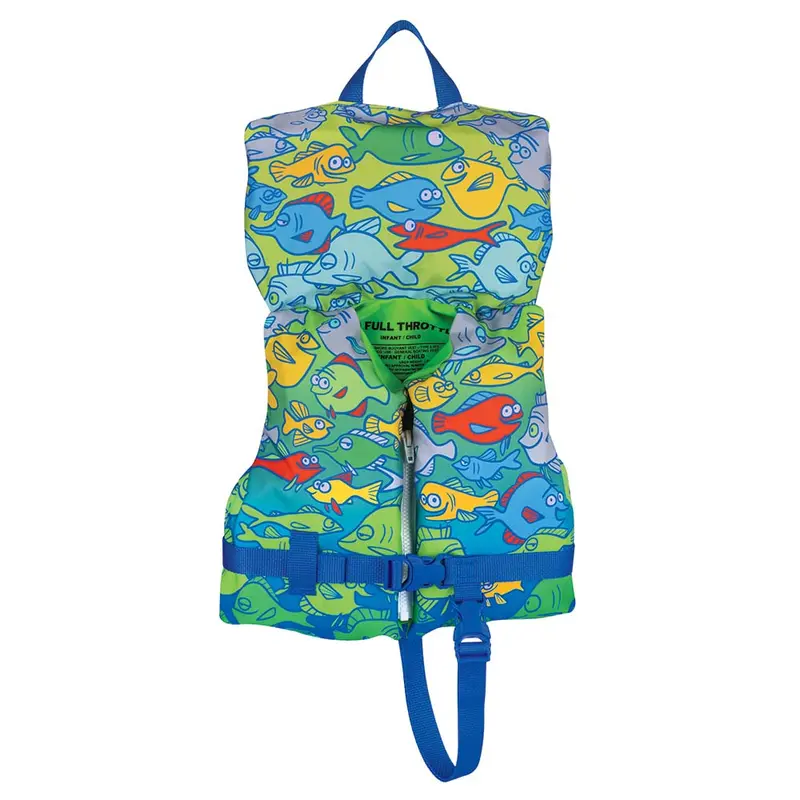 Full Throttle Character Life Vest – Infant/Child, Under 50 Lbs, Fish Design (104200-500-000-15) 1